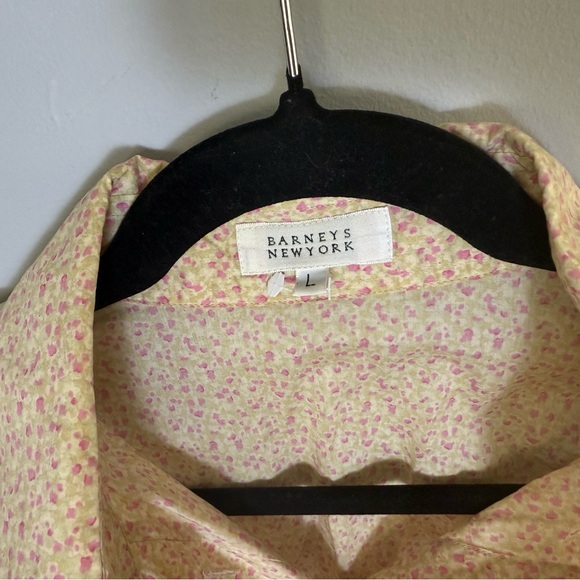 Barney’s New York button down women’s flower shirt size L - Picture 5 of 10
